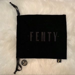 NWT FENTY by Puma Black Velvet Shoe Bag